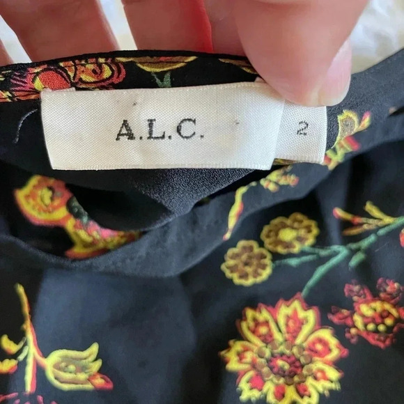 A.L.C Marissa floral silk top - Picture 7 of 11